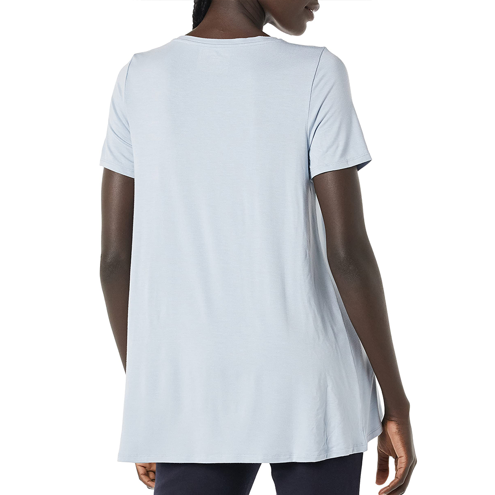 China Women's Relaxed-Fit Short-Sleeve Scoopneck Swing Tee Factories, Product