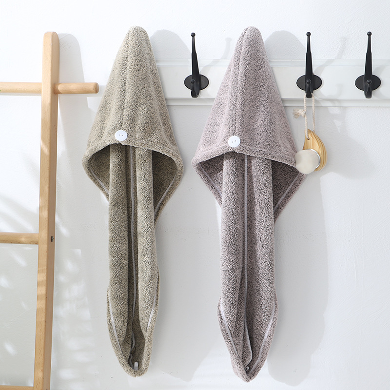 Cheap Thickened Bamboo Charcoal Fiber Hair Drying Cap Women's Shower Cap Manufacturer, Supplier