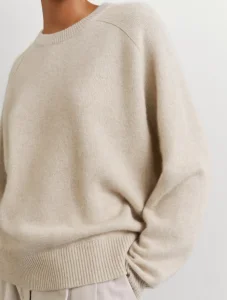 China Custom 100% Cashmere Round-Neck Sweater