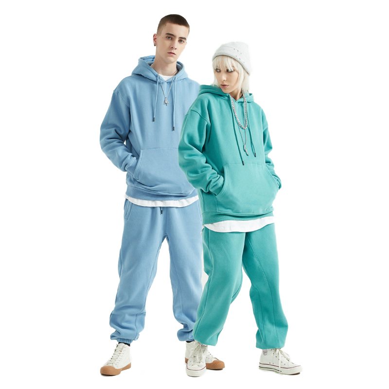 OEM ECOGARMENTS Unisex Thick Bamboo Cotton Fleece Hoodie And Sweatpants Set Factory, Pricelist