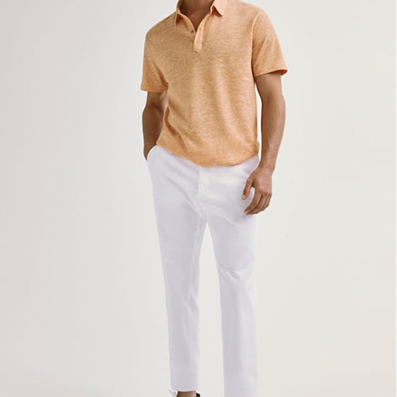 Best Natural Plain Dyed Hemp Eco-friendly Men's Polo Shirt Factories, Products