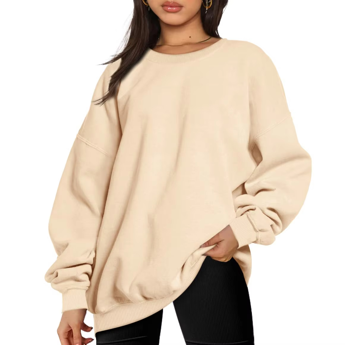 High-Quality Womens Oversized Sweatshirts Hoodies Fleece Crew Neck Pullover Sweaters Casual Comfy Fall Fashion Outfits Clothes Suppliers, Factory