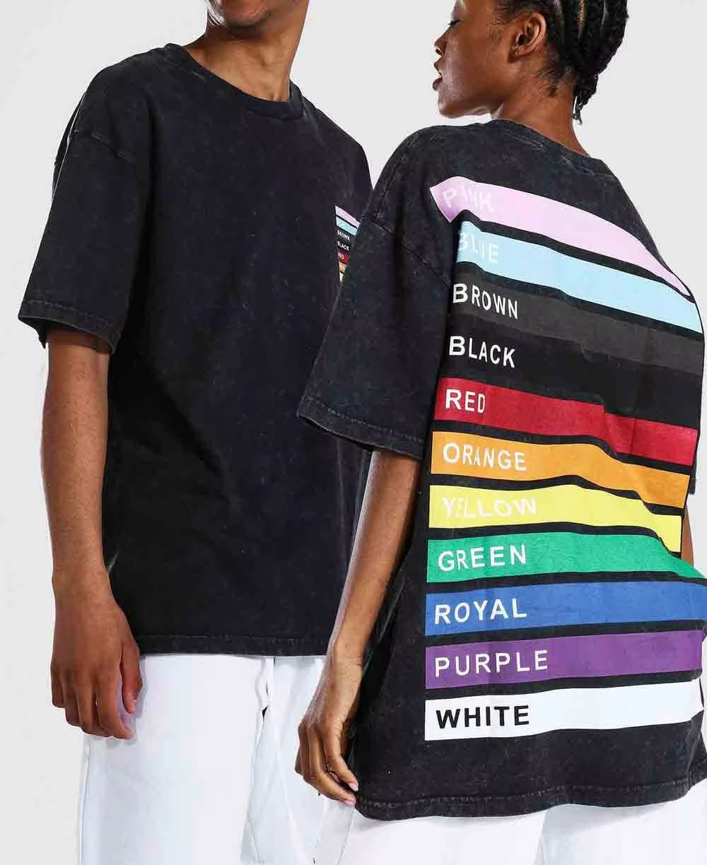 Custom cotton T-shirt showcase
