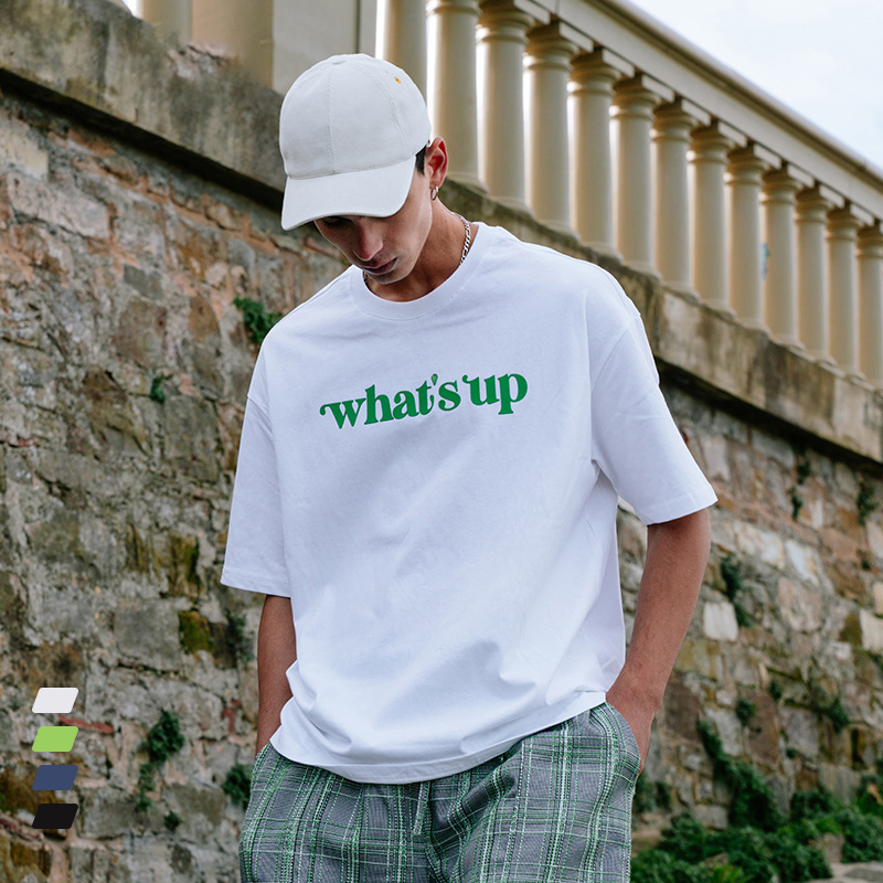 Wholesale ECOGARMENTS Alphabet print street fashion T-shirt short-sleeved men Factories, Service