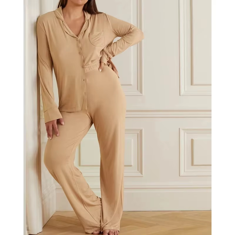 High-Quality Custom Bamboo Women's Nightgown Ultra-Soft Home Wear Eco-friendly Modal Lounge Set for Women Suppliers, Service