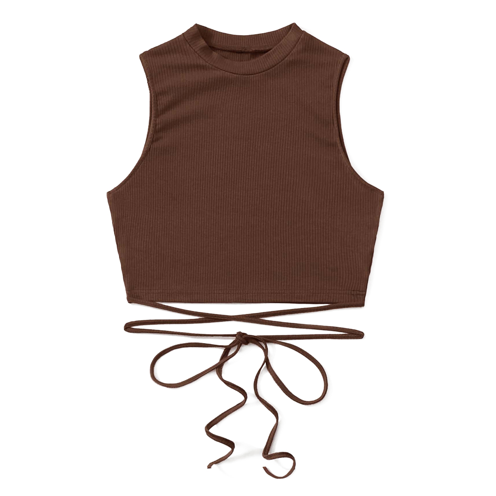 OEM Crisscross Tie Back Crop Tank Top Quotes, Exporter