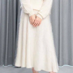 Cashmere dress high neck sweater top