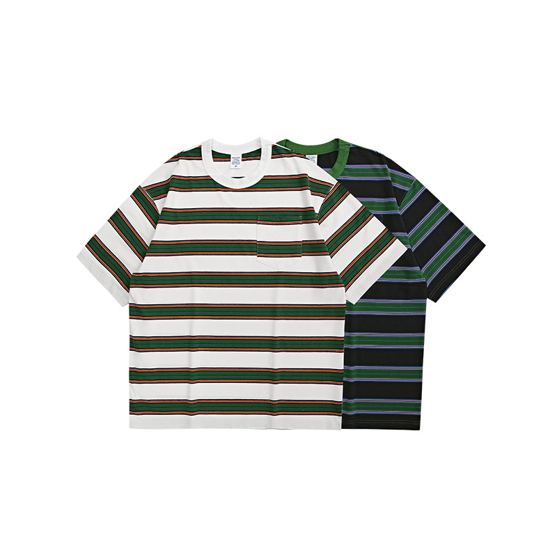 China ECOGARMENTS cityboy thick contrast stripe short sleeve men Manufacturer, Companies