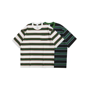 China ECOGARMENTS cityboy thick contrast stripe short sleeve men