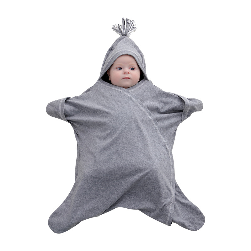 Wholesale ECOGARMENTS Organic Cotton Anti-jump Anti-kick Split Thin Hooded Newborn Sleeping Bag Product, Products