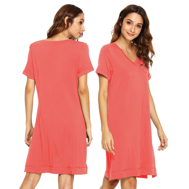CE Certification ECOGARMENTS Soft Bamboo Nightgowns for Women Lounge Dress Plus Size Sleepwear Pricelist, Companies