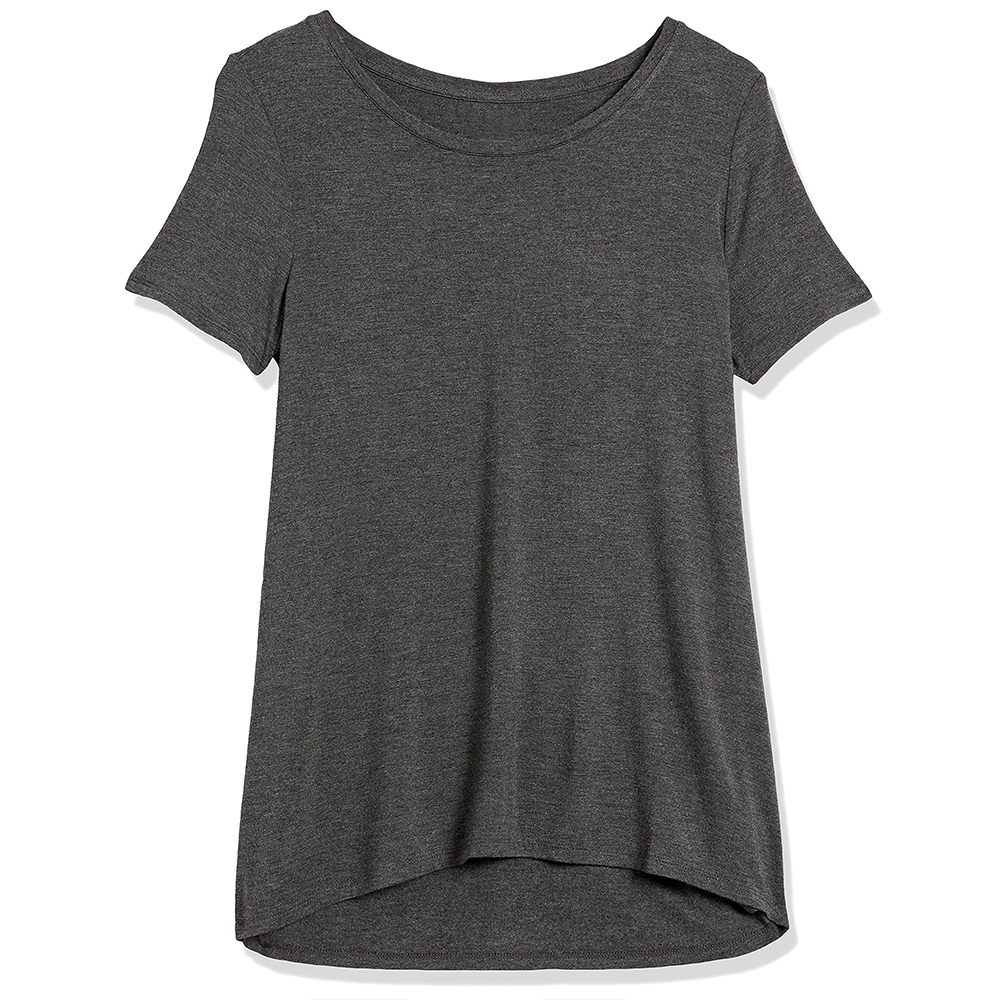 China Women's Relaxed-Fit Short-Sleeve Scoopneck Swing Tee Factories, Product