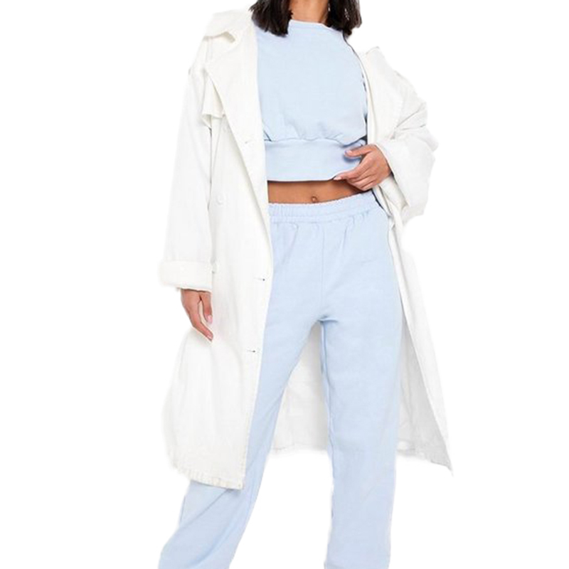 High-Quality ECOGARMENTS BALLOON SLEEVE CROPPED SWEATER TRACKSUIT Factory, Exporters