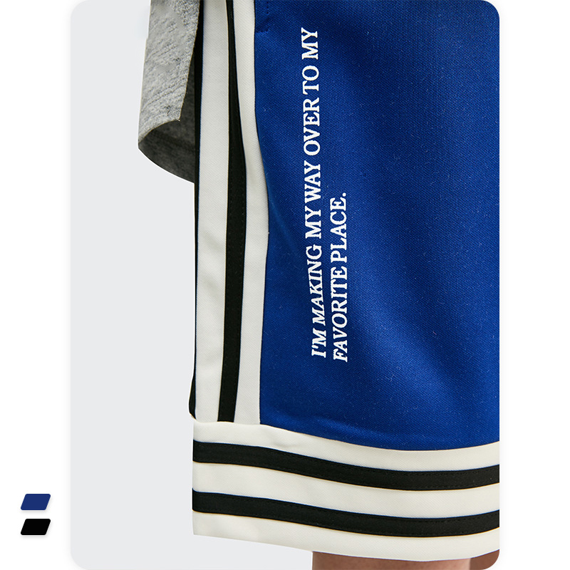 China Side Stripe Men's Elastic Waist Tie Loose Sports Shorts Manufacturer, Pricelist