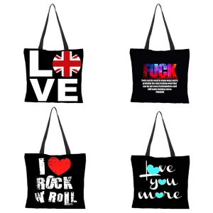 High-Quality 3D digital English letter printing bag