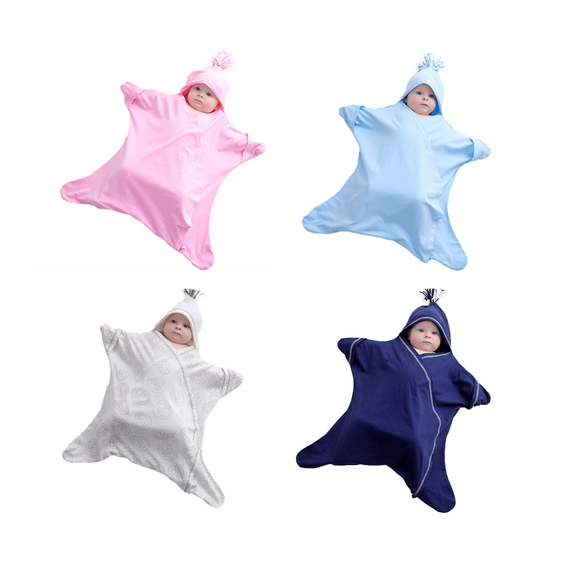 Wholesale ECOGARMENTS Organic Cotton Anti-jump Anti-kick Split Thin Hooded Newborn Sleeping Bag Product, Products