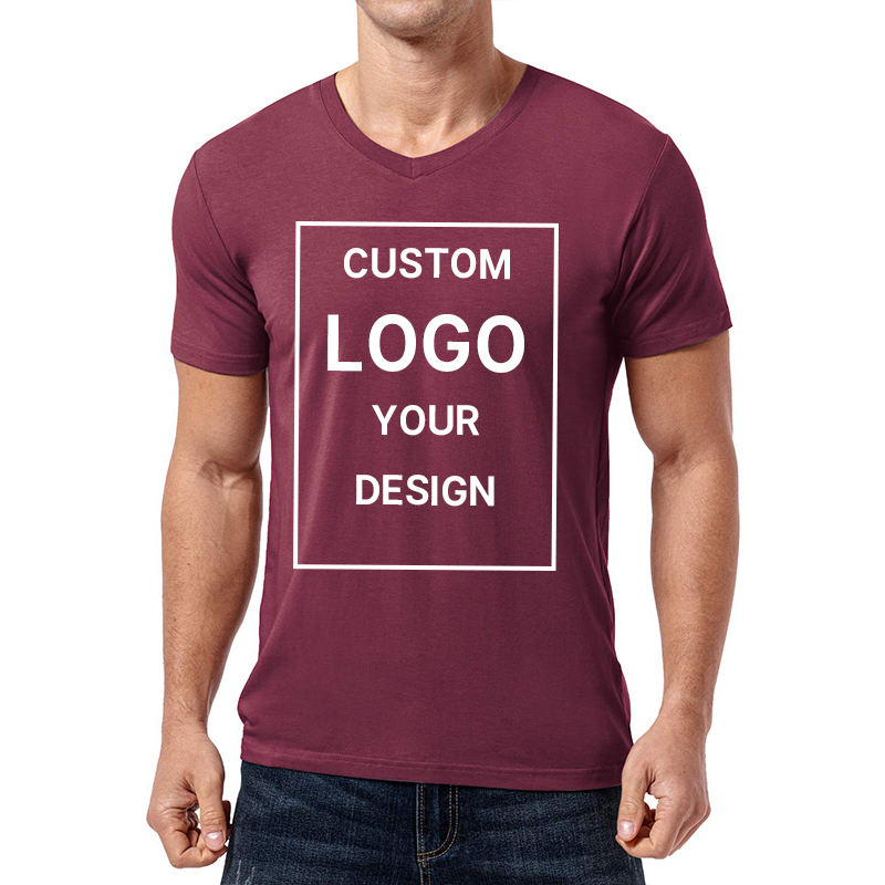 OEM Men's 95%Bamboo 5%spandex T-Shirts V neck Undershirt Print Logo For summer  tops Plus Size Tee Suppliers, Quotes