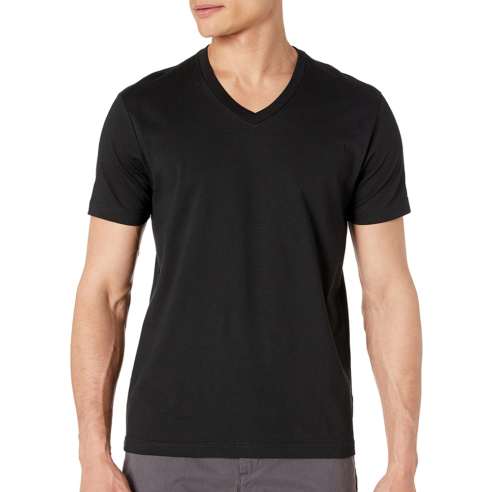 Custom Men's Short-Sleeve V-Neck Cotton T-Shirt Suppliers, Companies