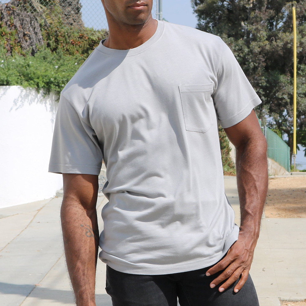 High-Quality MEN'S BAMBOO COTTON POCKET T-SHIRT Manufacturer, Factories