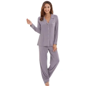 ODM Bamboo Women Long Sleeve Sleepwear