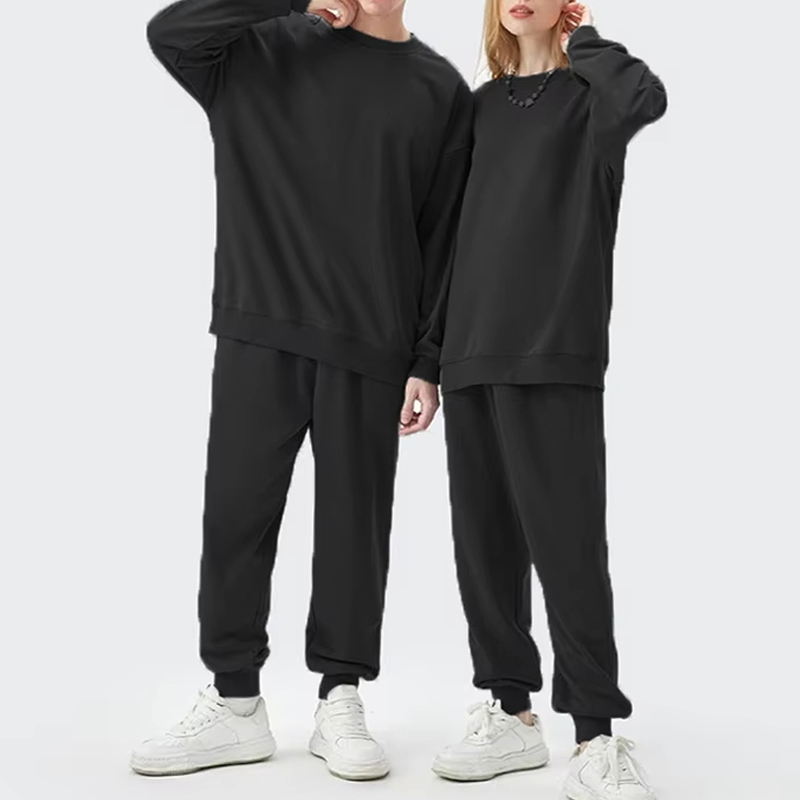 OEM Custom Crew Neck 100%Cotton Sweat Suit Sportswear Tracksuits Men Women Unisex Training Wear print Logo Factories, Pricelist
