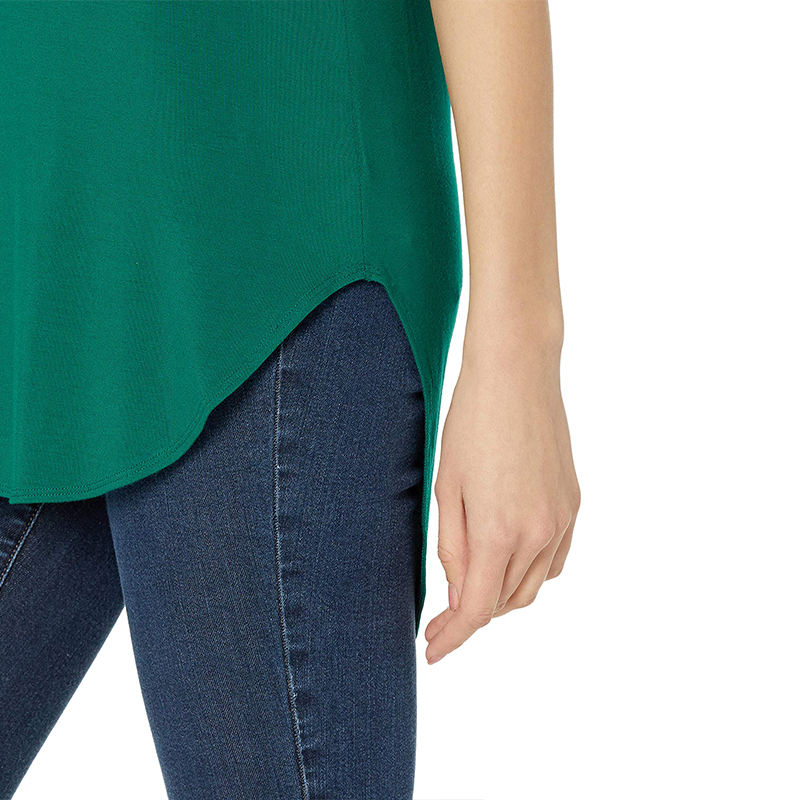 Custom Women's Jersey Standard-Fit Short-Sleeve Open Crewneck Tunic  Short-Sleeve Crewneck Tunic Custom Women's  Tops printing logo Companies, Products