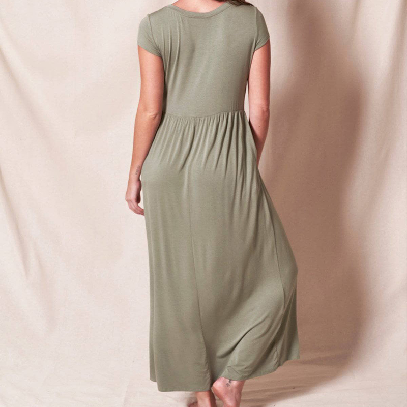 CE Certification ECOGARMENTS Bamboo Maxi Dress Supplier, Factories