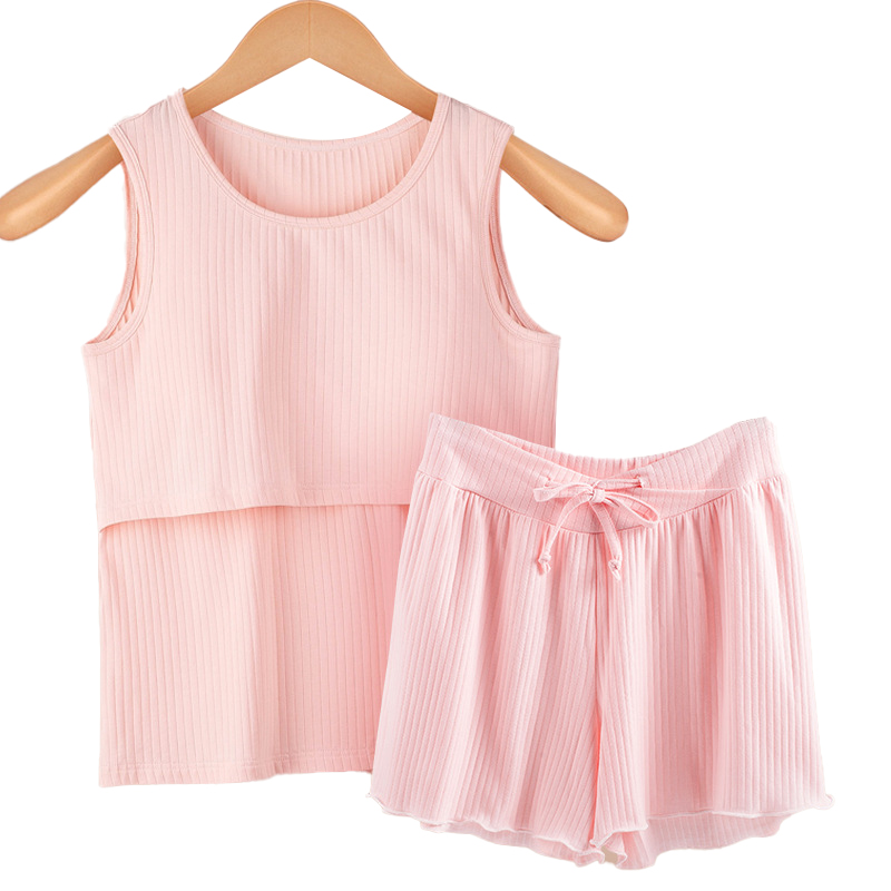 Famous Summer Thin Cotton Confinement Clothing Nursing Short-sleeved Maternity Pajamas Set Factories, Service