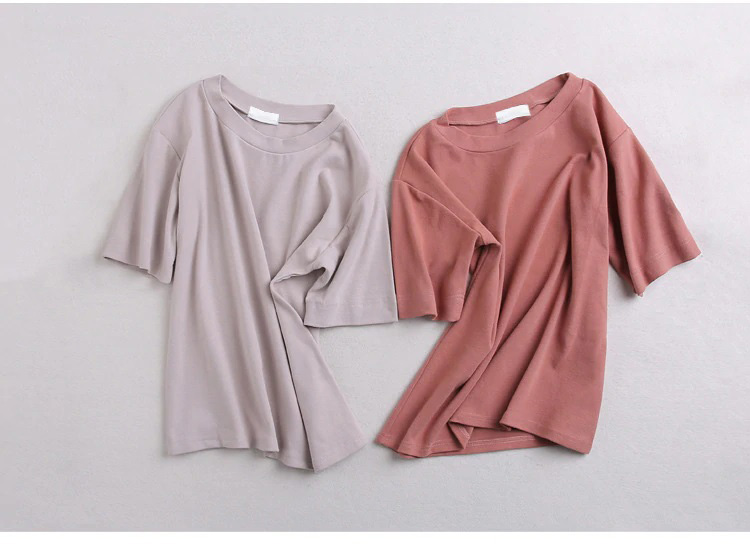 Custom Summer Blank Oversized Jersey Hemp organic Cotton  Short Sleeves  T shirts for Women Pricelist, Product