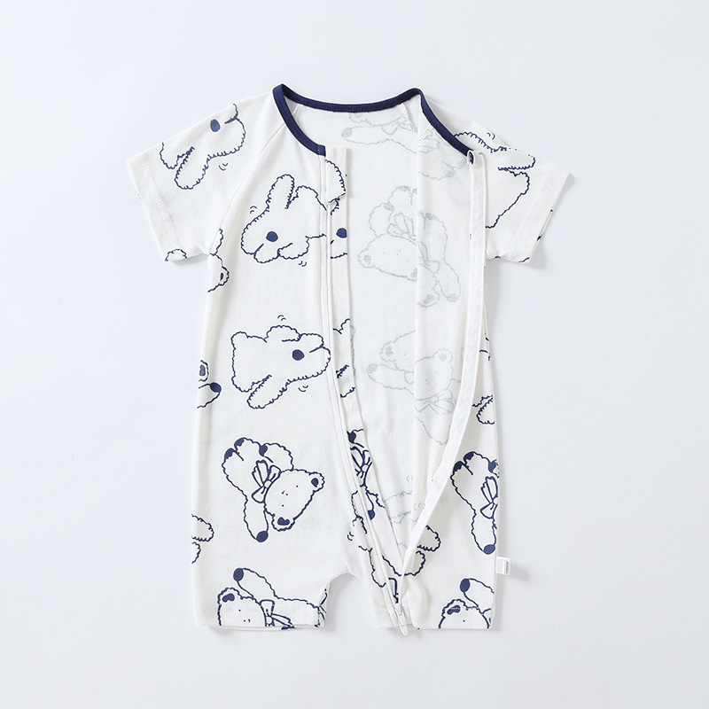 China ECOGARMENTS Organic Cotton Summer Newborn Baby Romper Quotes, Companies