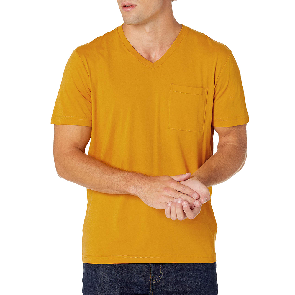 Custom Men's Short-Sleeve V-Neck Cotton T-Shirt Suppliers, Companies