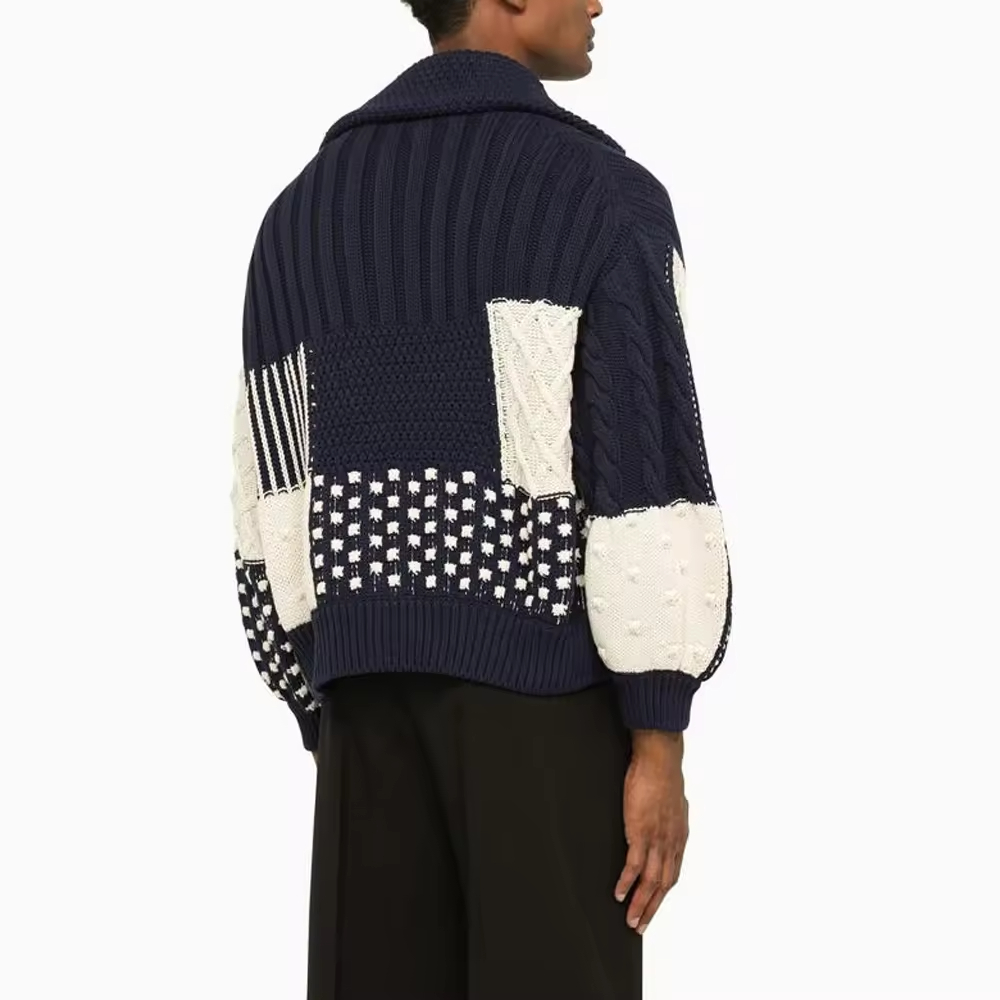 Cheap Custom Logo OEM ODM Designer Heavyweight Winter Knit Sweater Cotton Wool Blend Cardigan for Men Suppliers, Product