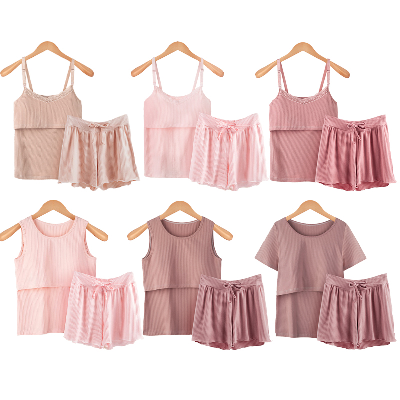 Famous Summer Thin Cotton Confinement Clothing Nursing Short-sleeved Maternity Pajamas Set Factories, Service