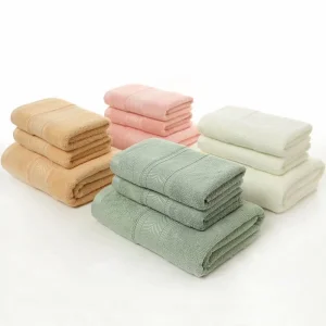 Cheap Supermarket Bamboo Fiber Towel Large Bath Towel