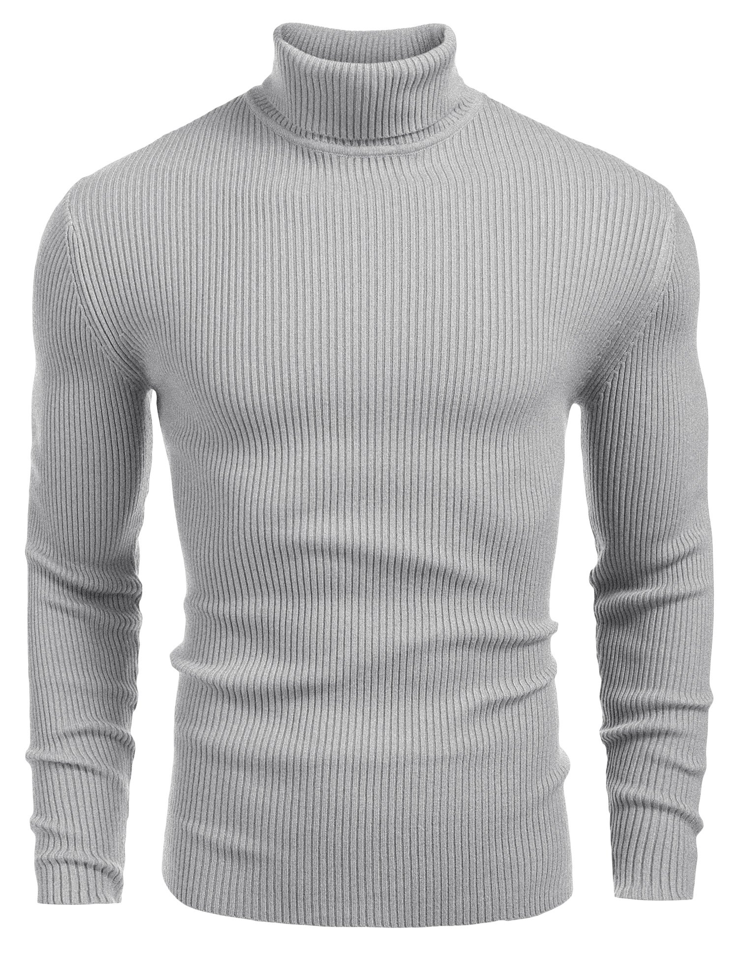 Famous Men's Ribbed Slim-Fit Knitted Sweater, Casual High-Neck Sweater, High-Quality Sweater Companies, Product