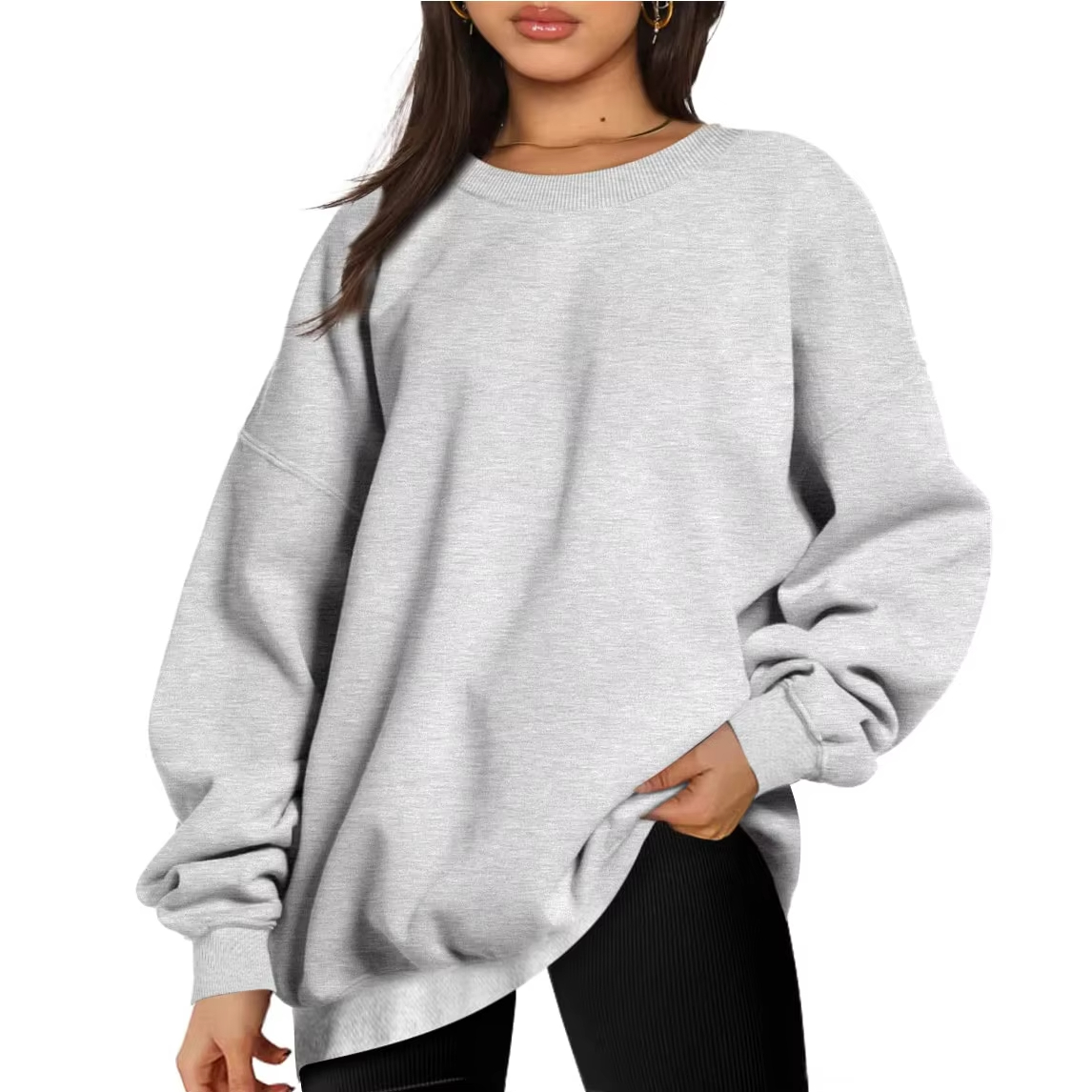 High-Quality Womens Oversized Sweatshirts Hoodies Fleece Crew Neck Pullover Sweaters Casual Comfy Fall Fashion Outfits Clothes Suppliers, Factory
