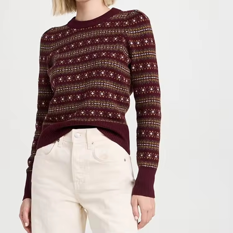OEM 2026 Leisure Lightweight Cotton Women's Sweater Long-Sleeve Top Breathable Round Neck Pullover Underwear Fashion Women's Sweater Custom Manufacturers, Products
