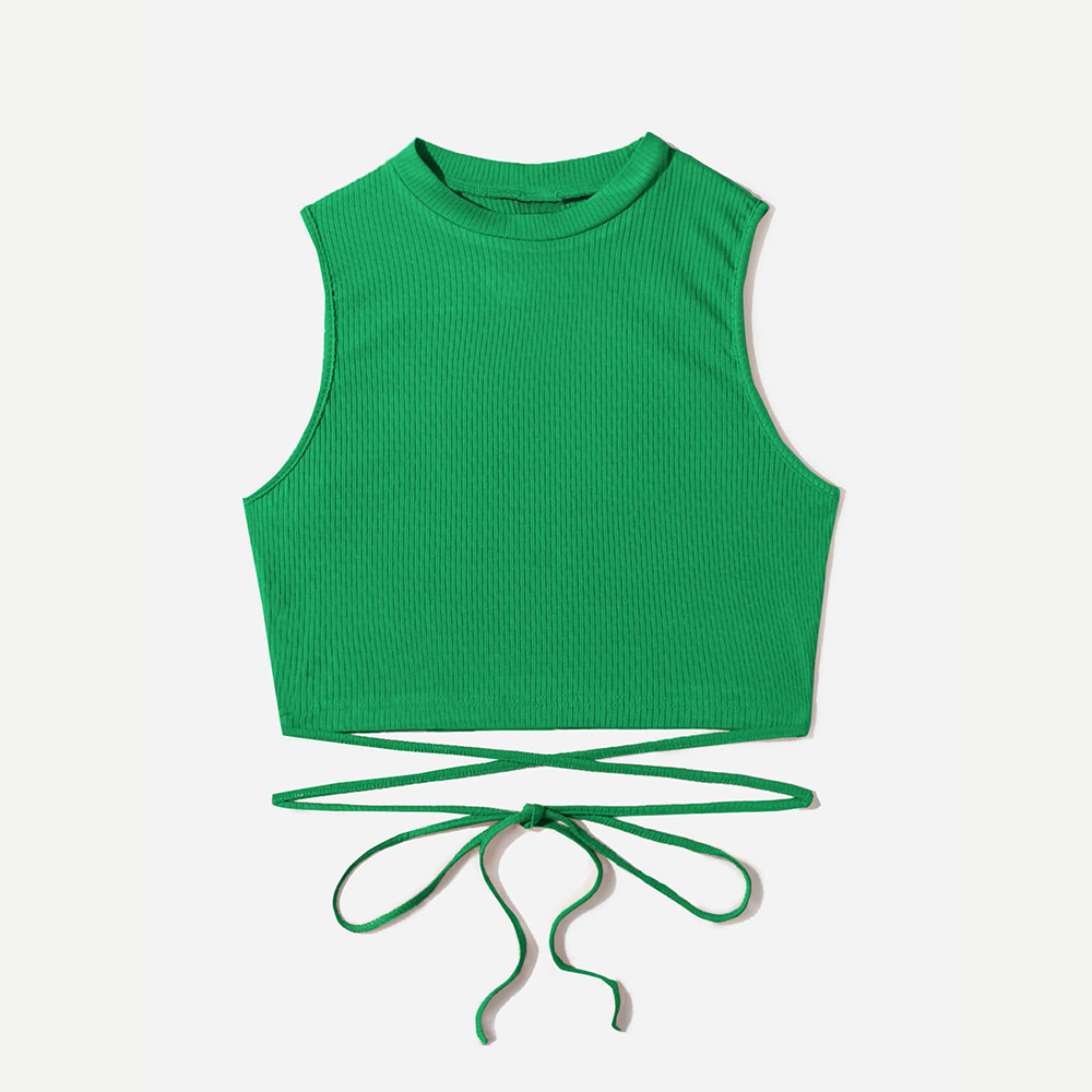 China Crisscross Tie Back bamboo Crop Tank Top Exporters, Service