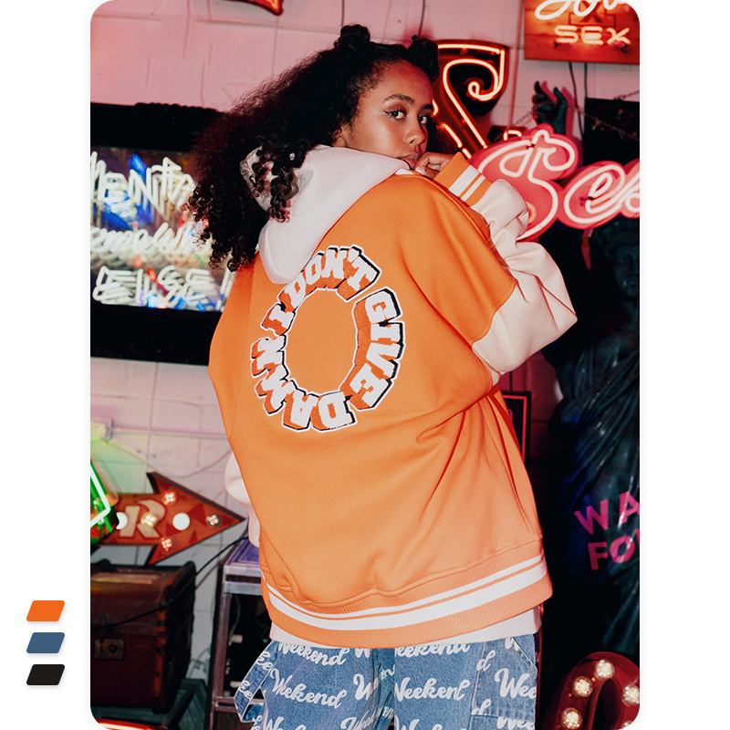 Famous ECOGARMENTS High quality college towel embroidered alphabet baseball uniform jacket men Exporter, Product