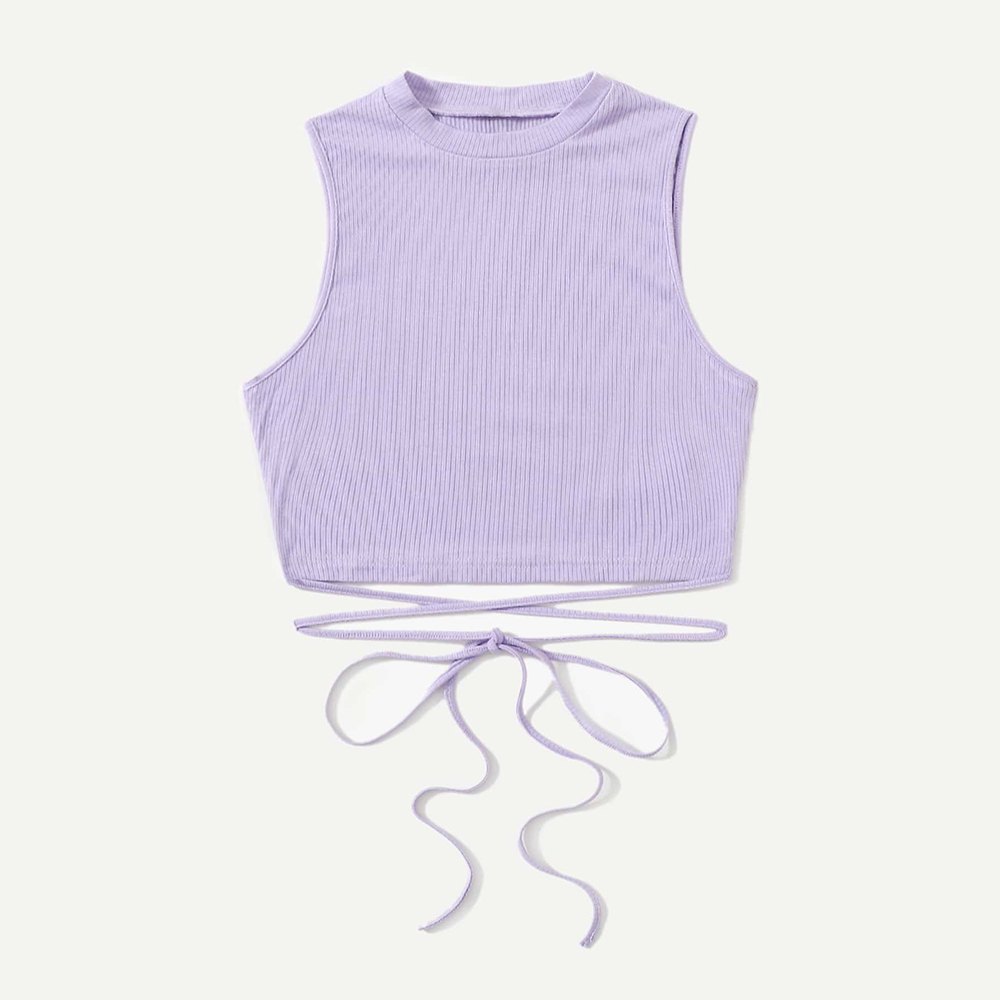 China Crisscross Tie Back bamboo Crop Tank Top Exporters, Service