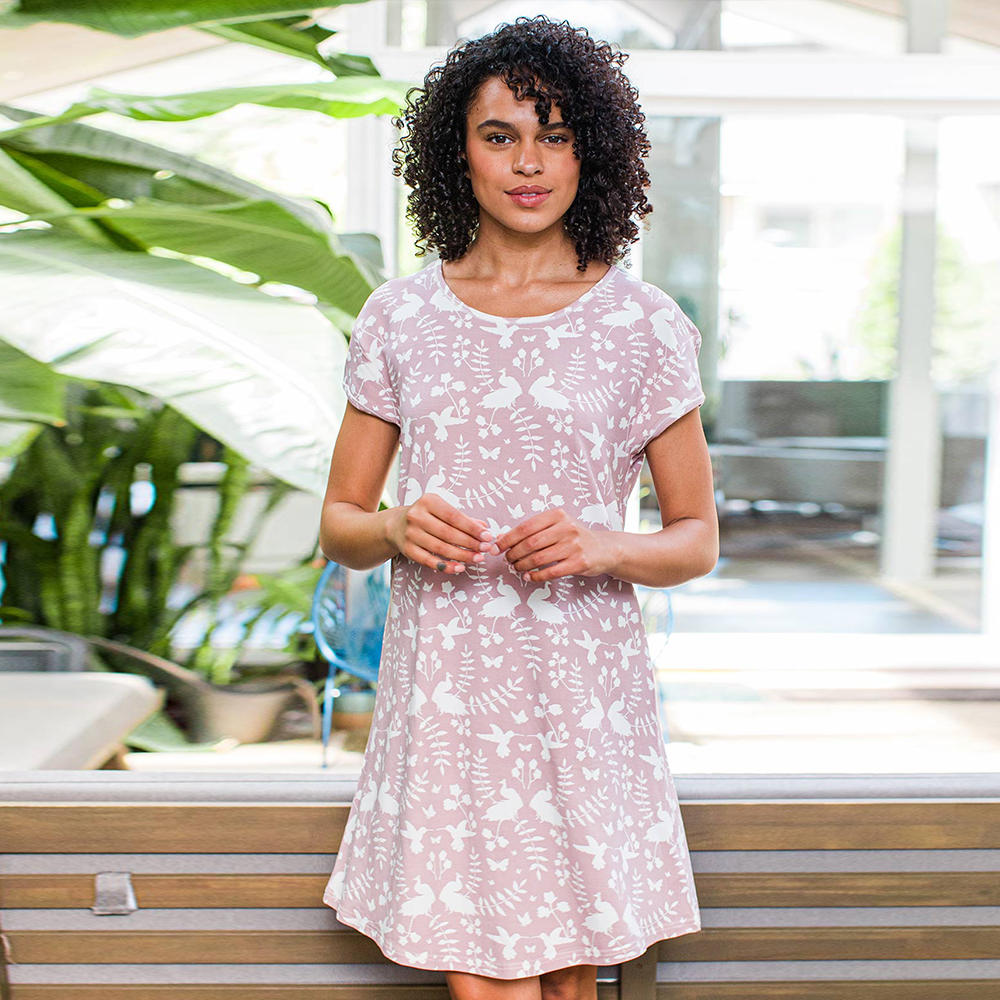High-Quality SHORT SLEEVES OVERSIZED BAMBOO NIGHTSHIRT Supplier, Exporter