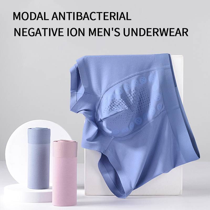 High-Quality ECOGARMENTS Negative ion 60S modal breathable men's big size boxer underwear Manufacturers, Supplier