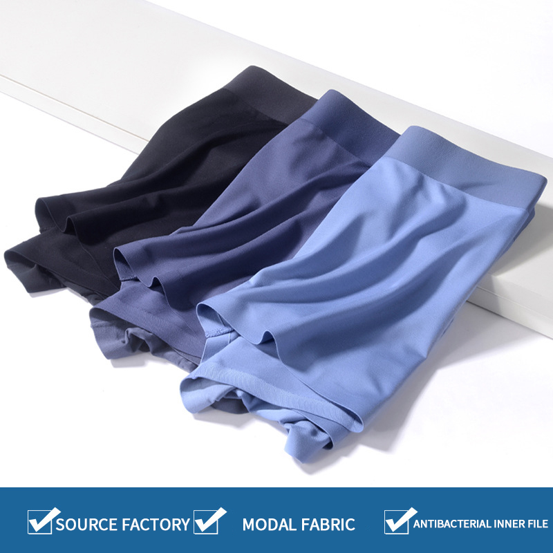 OEM ECOGARMENTS 50 Sticks Seamless Modal Red Mid Waist Breathable Solid Color Large Size Men's Boxer Pants Suppliers, Quotes