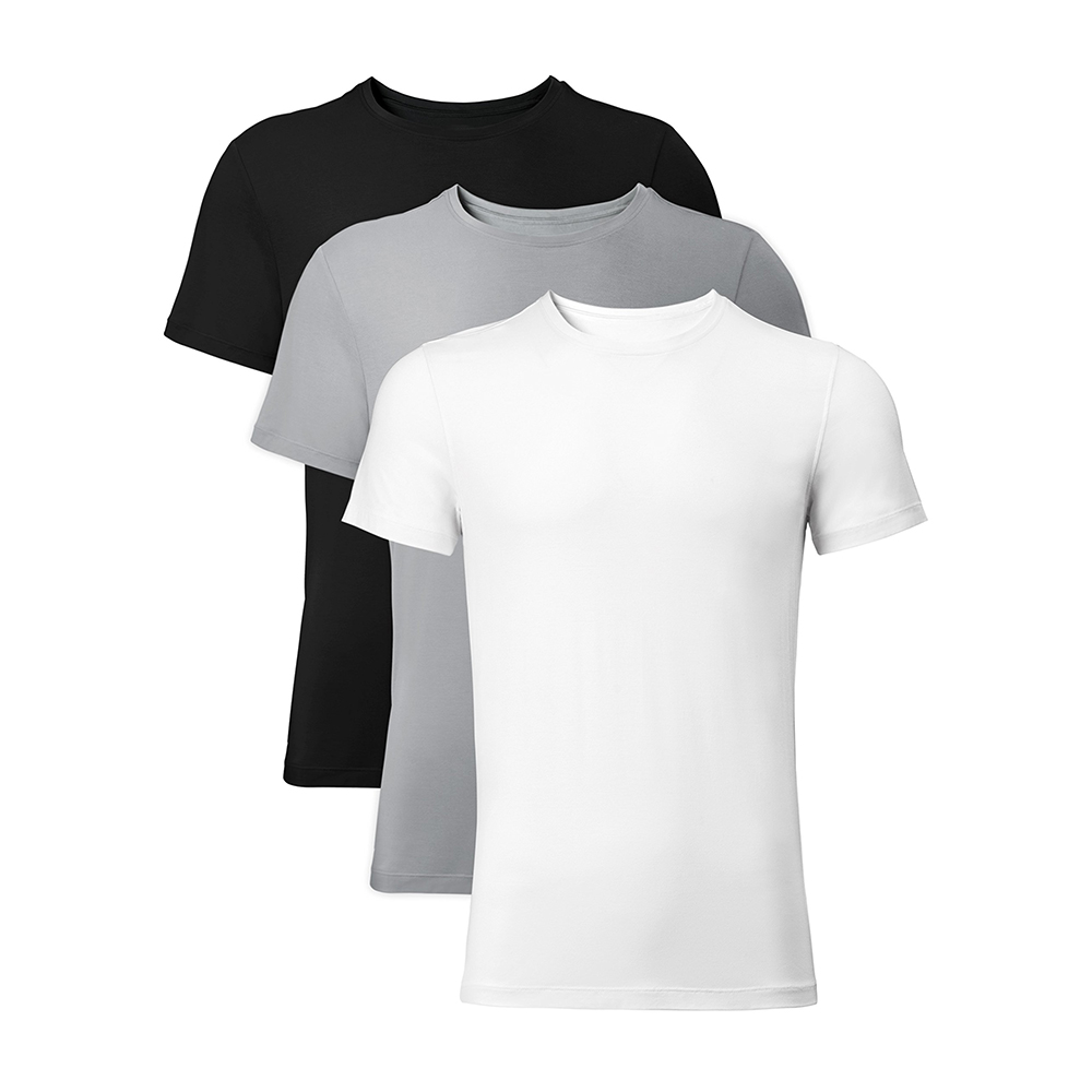 China Ecogarments Men's Soft Comfy Bamboo Rayon Undershirts Breathable Tees Short Sleeve T-Shirts Exporter, Service