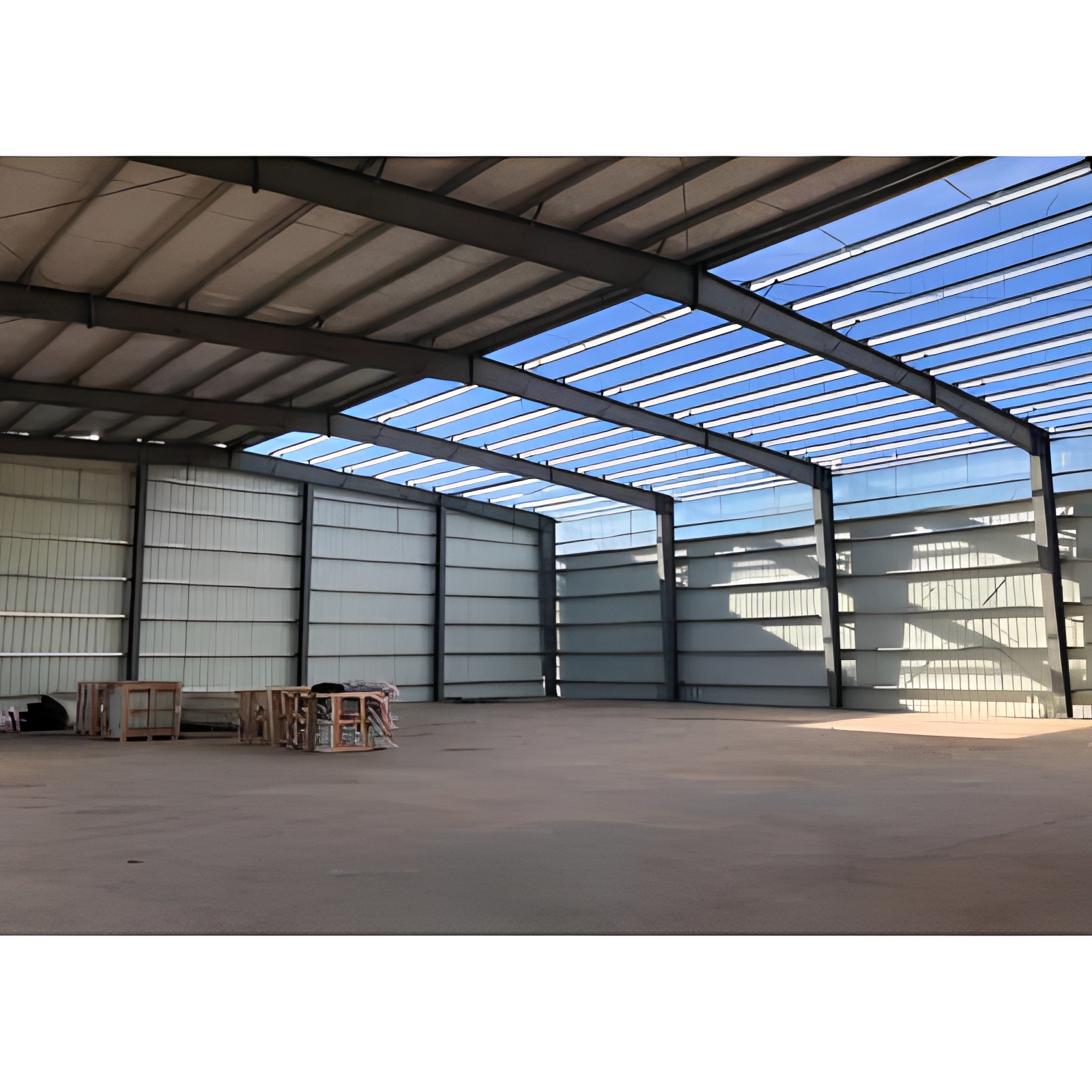 Modular Steel Prefab Building Solid Metal Structure Farm Storage Shed Workshops &amp; Plants Warehouse Structure