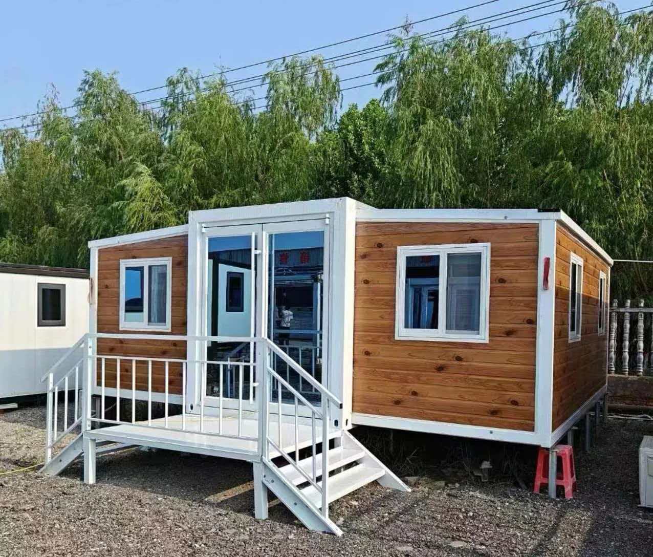 Multifunctional, Quick-installation Modular Container House with Mezzanine Steel Structure and Breathable Design; Modern Office