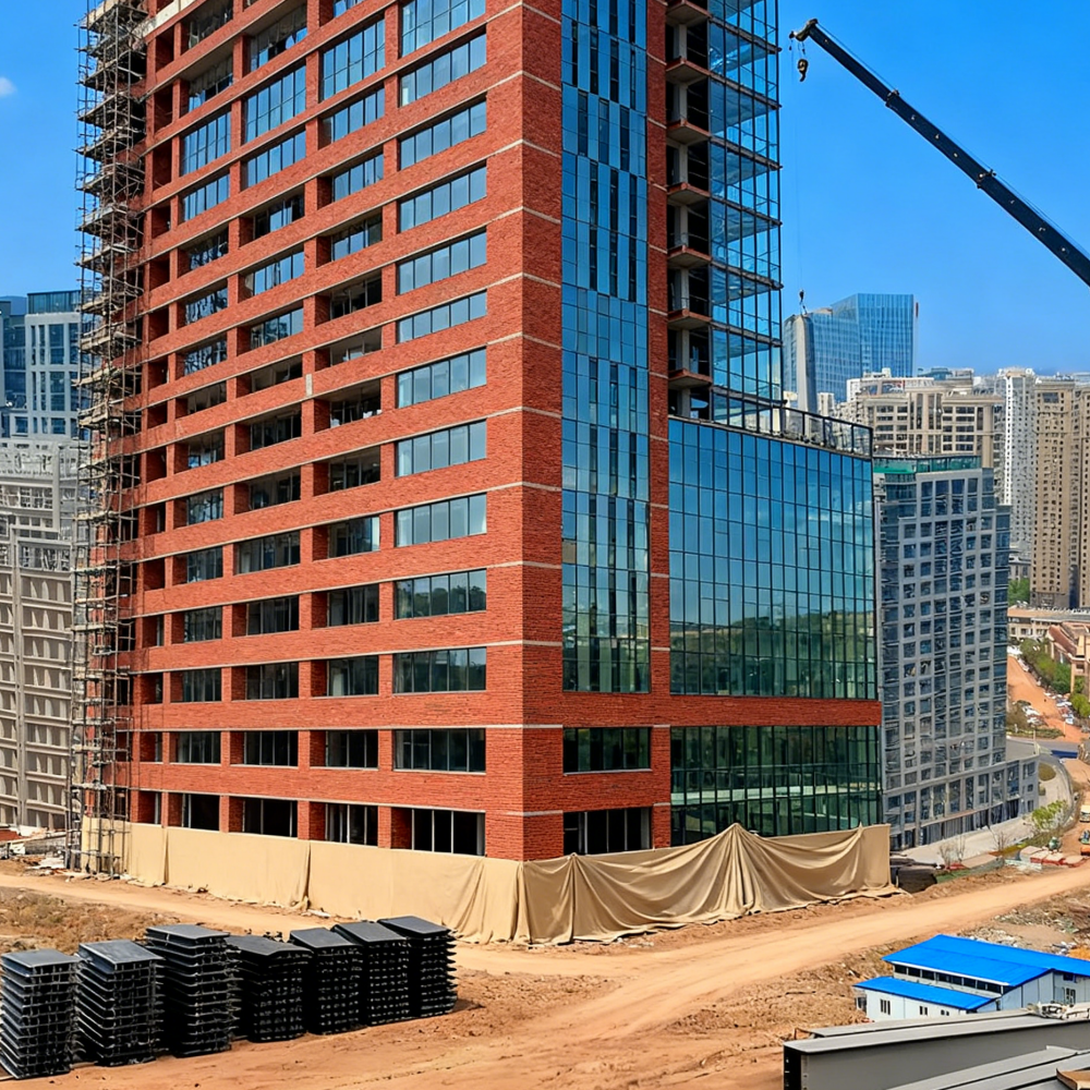 Multi Story Steel Frame Apartment Building With Custom Engineering Drawings for Residential Projects