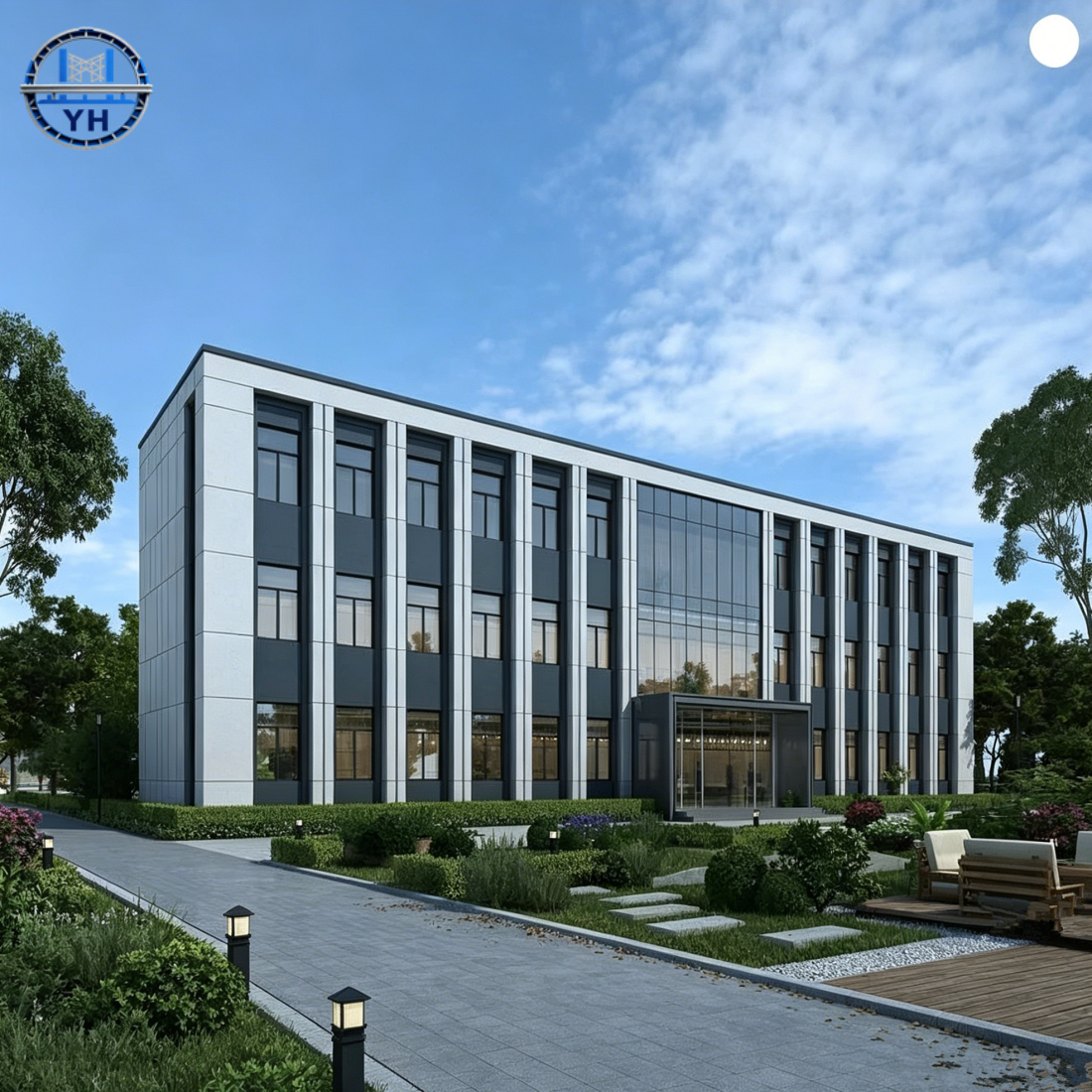Customized Sturdy Steel Structure Building Structural Steel Quickly Assembled Low Cost Prefab Multi-story Commercial Buildings