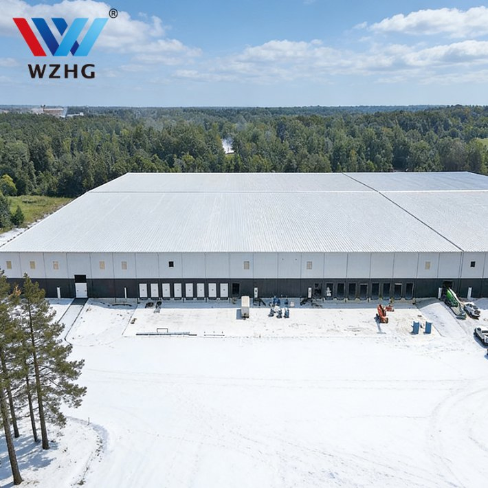 Portable House Style Steel Building for Warehouse with Modular Construction Quick Assembly Turnkey Solution