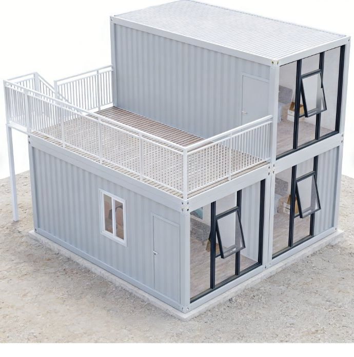 Z-Shaped Foldable, Quick-Assembly Modular Building for Dormitories and Offices
